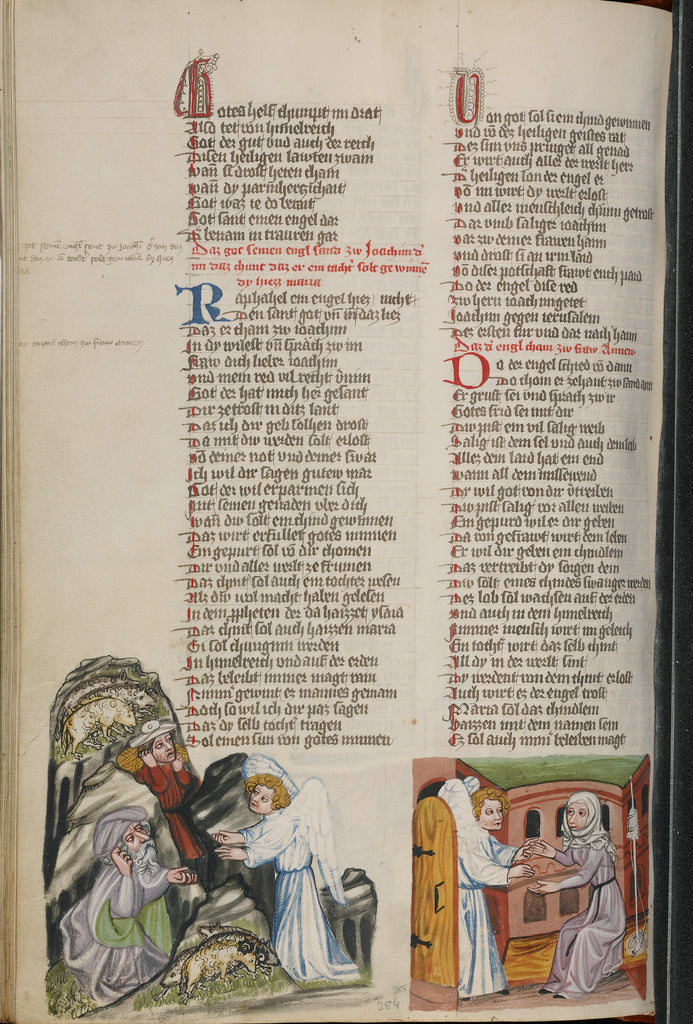 Brother PhilippUnknown:The Annunciation to Joachim; The Annu, Poster Print Wall Art