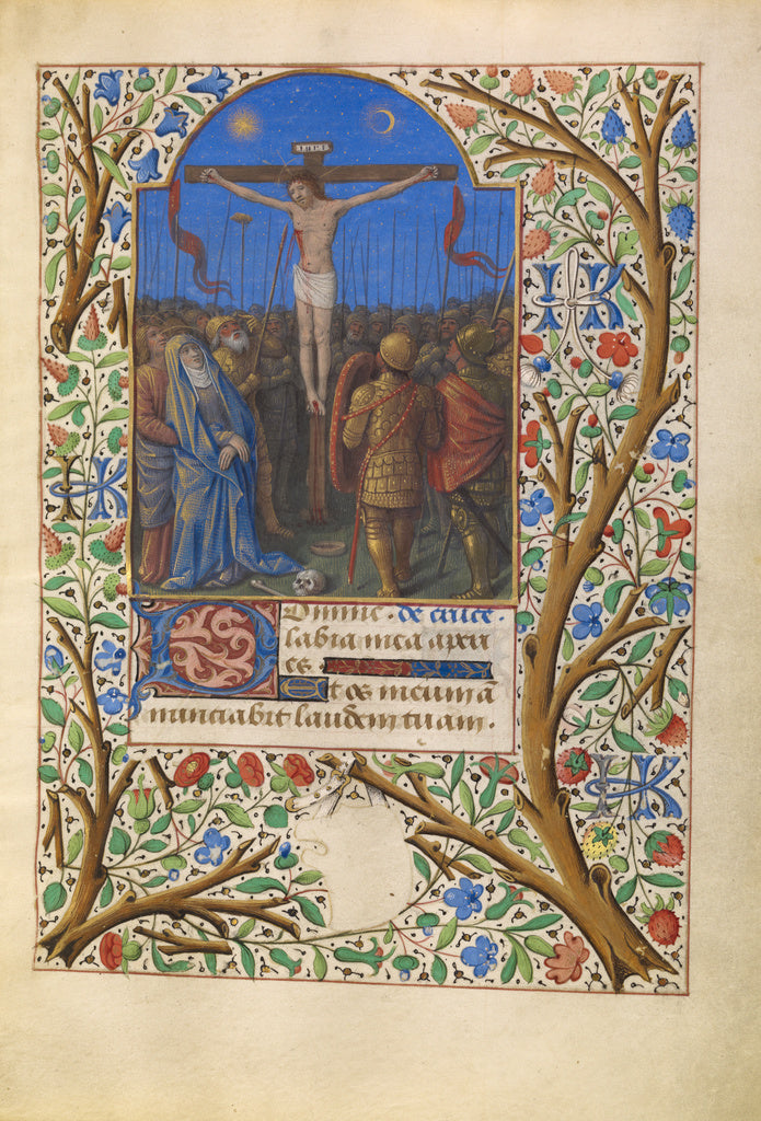 Jean Bourdichon:The Crucifixion, Poster Print Wall Art