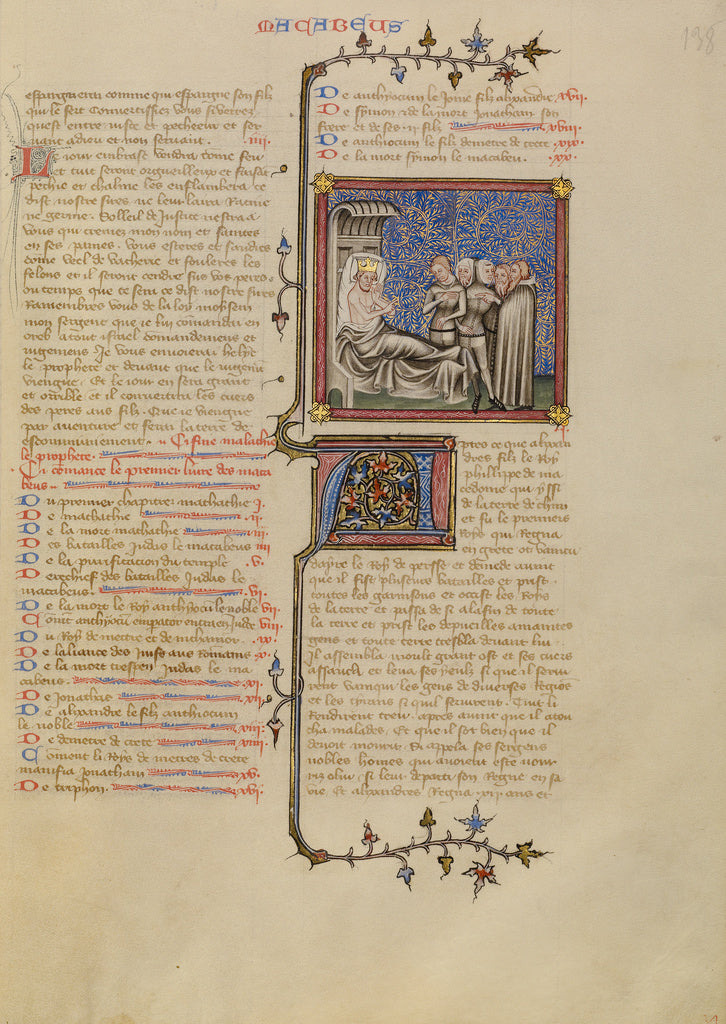Master of Jean de Mandeville:Alexander the Great with His Ge, Poster Print Wall Art