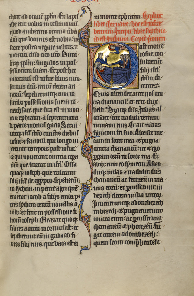 Unknown:Initial P: The Death of Joshua and the Calling of th, Poster Print Wall Art
