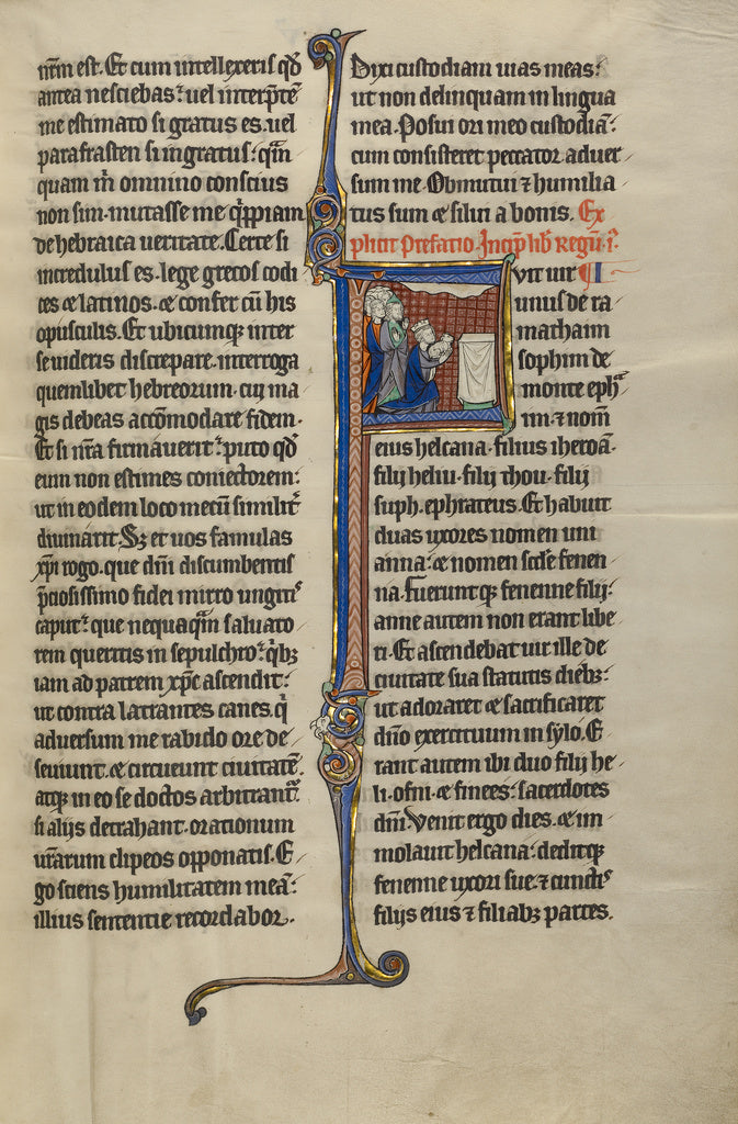 Unknown:Initial F: The Sacrifice of Elkanah, Poster Print Wall Art