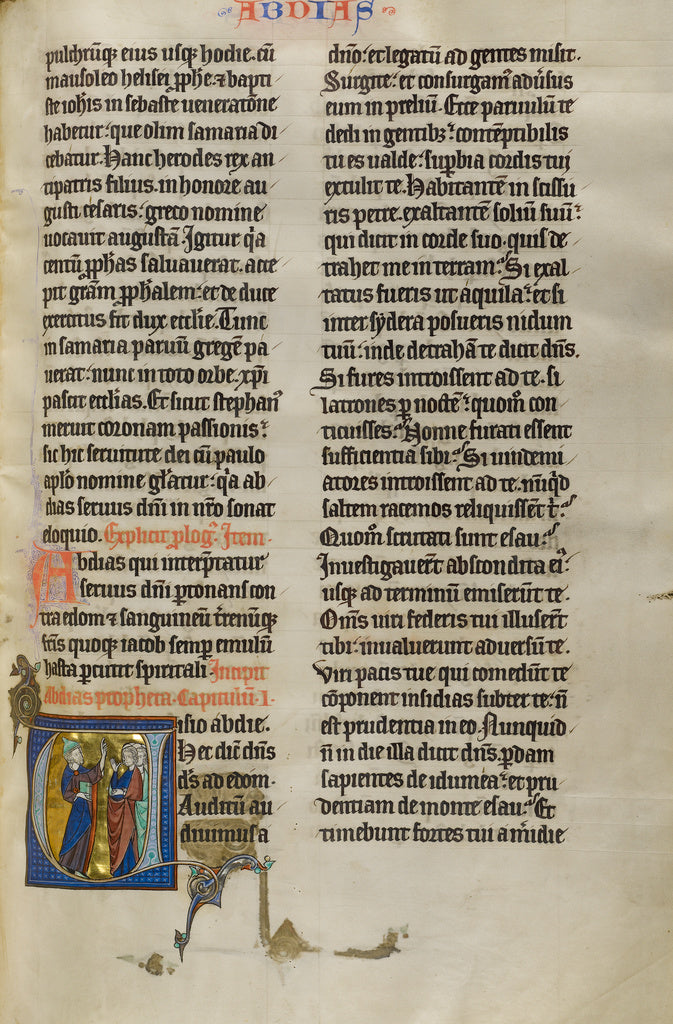 Unknown:Initial V: Obadiah Speaking to the People of Edom,16x12"(A3)Poster