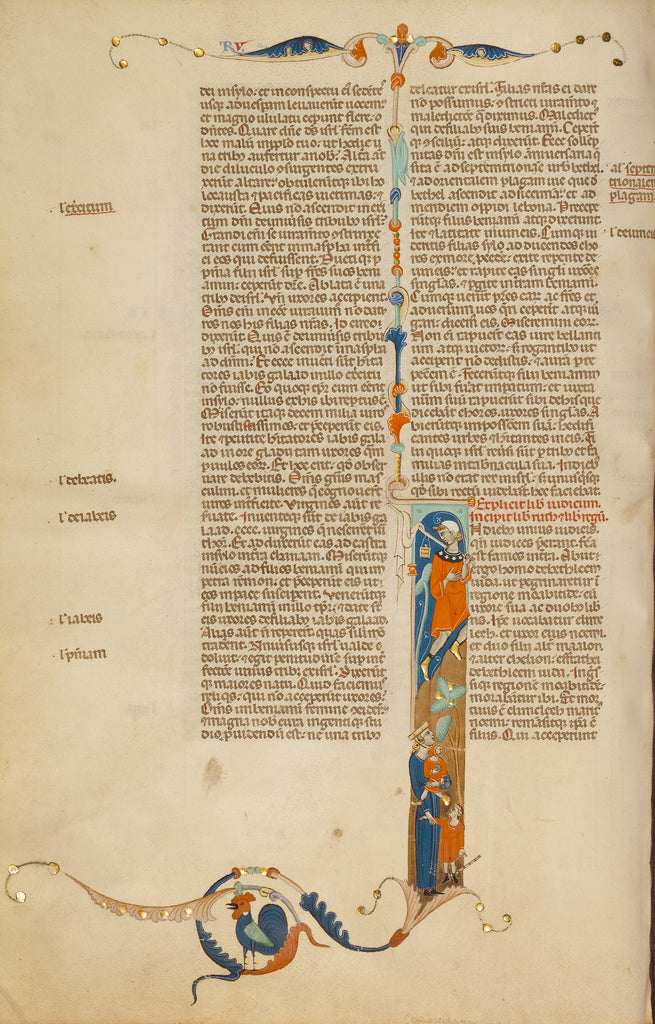 Unknown:Initial I: Elimelech and his Wife Naomi Moving to th, Poster Print Wall Art