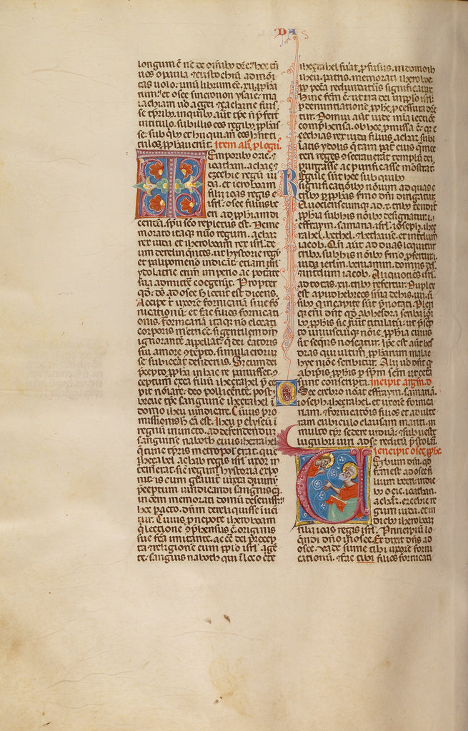 Unknown:Initial V: God Speaking to Hosea, Poster Print Wall Art