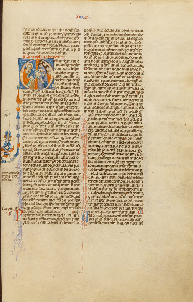 Unknown:Initial M: Saint Paul Speaking to the Jews, Poster Print Wall Art