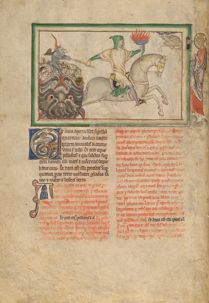 Unknown:The Opening of the Fourth Seal: The Fourth Horseman, Poster Print Wall Art