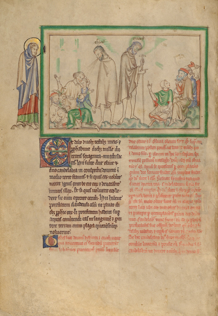 Unknown:The Two Witnesses Preaching, Poster Print Wall Art
