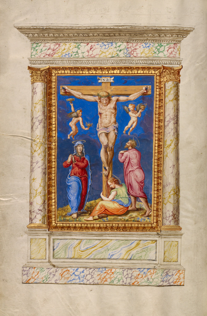 Fra Vincentius a Fundis:The Crucifixion, Poster Print Wall Art