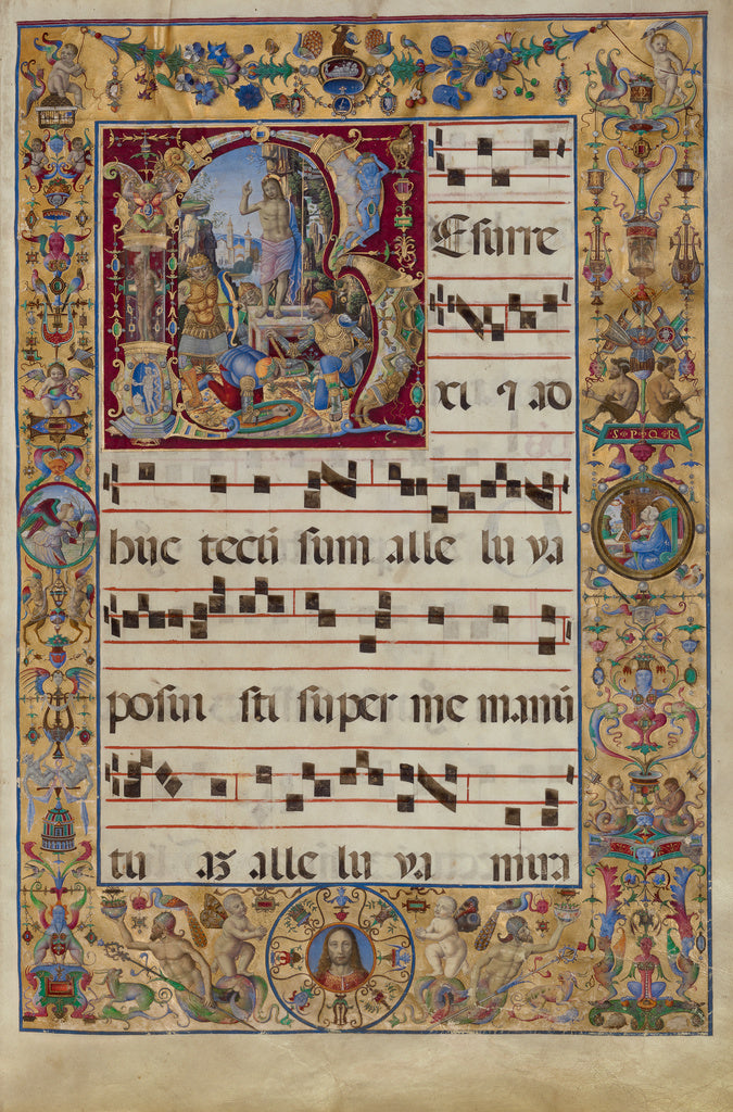 Antonio da Monza:Initial R: The Resurrection, Poster Print Wall Art