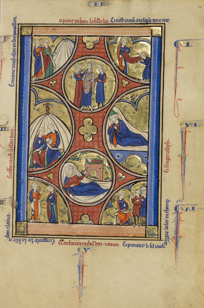 Unknown:Scenes from the Lives of Jacob and Joseph, Poster Print Wall Art