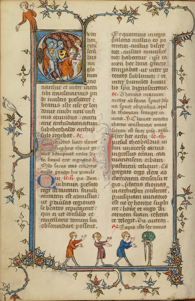 Unknown:Initial C: The Martyrdom of Saint Thomas Becket, Poster Print Wall Art
