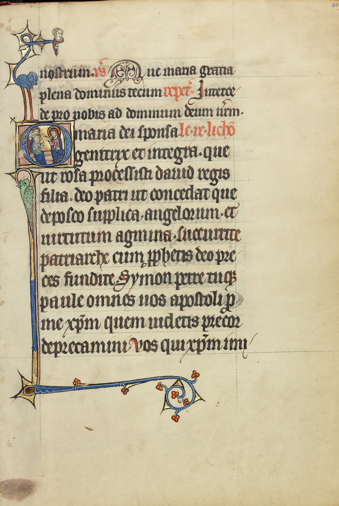 Unknown:Initial O: An Apostle Preaching, Poster Print Wall Art