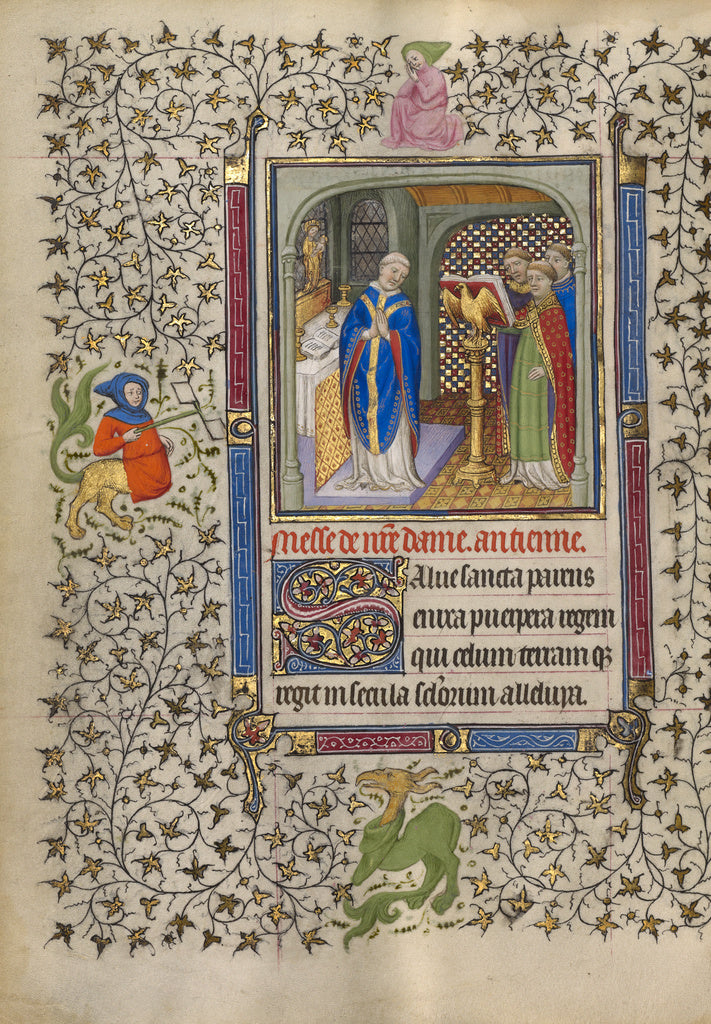 Egerton MasterFollower of the:Mass for the Virgin, Poster Print Wall Art