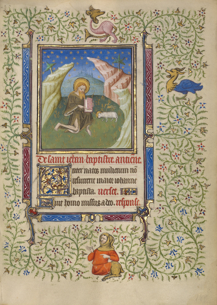 Egerton MasterFollower of the:Saint John the Baptist, Poster Print Wall Art