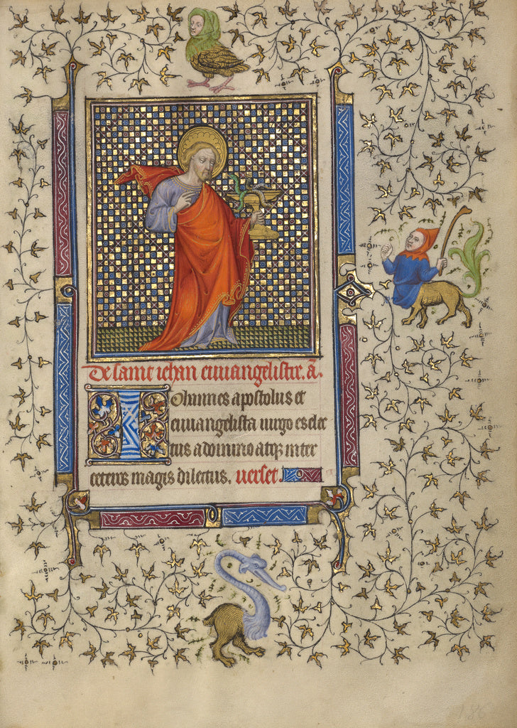 Egerton MasterFollower of the:Saint John the Evangelist, Poster Print Wall Art