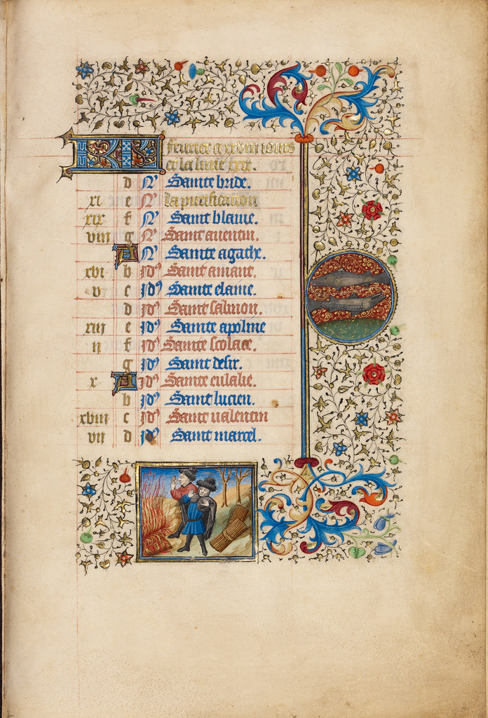 Bedford MasterWorkshop of the:February Calendar Page; Keepin, Poster Print Wall Art