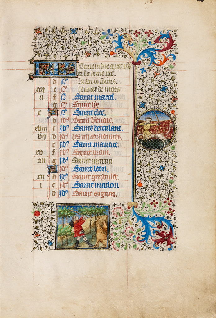 Bedford MasterWorkshop of the:November Calendar Page; Gather, Poster Print Wall Art