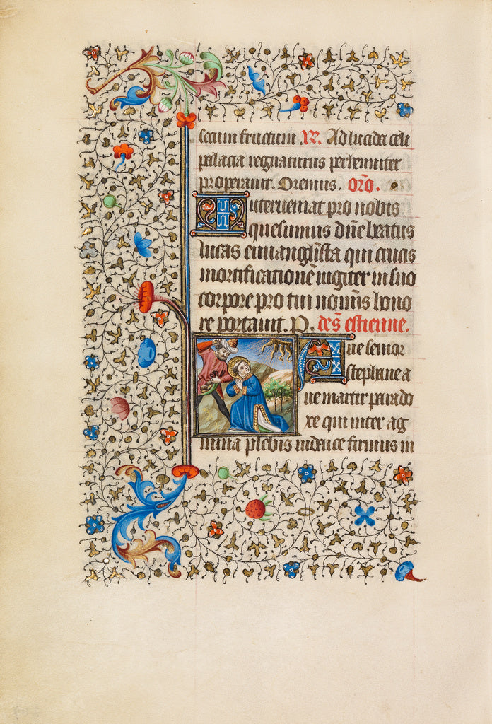 Bedford MasterWorkshop of the:The Stoning of Saint Stephen, Poster Print Wall Art