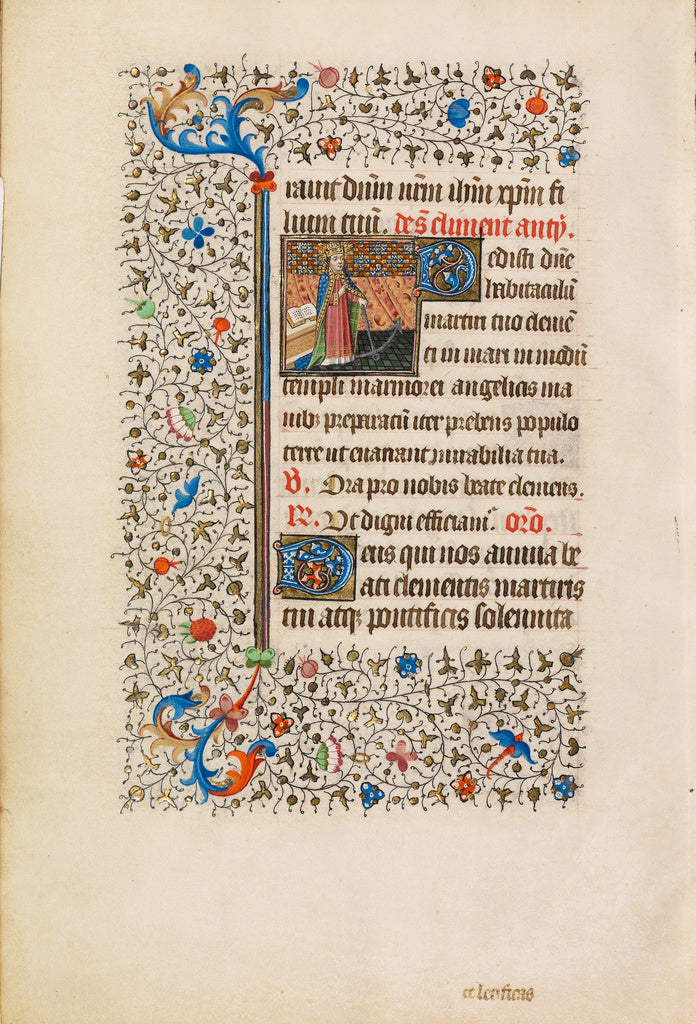 Bedford MasterWorkshop of the:Saint Clement with an Anchor, Poster Print Wall Art