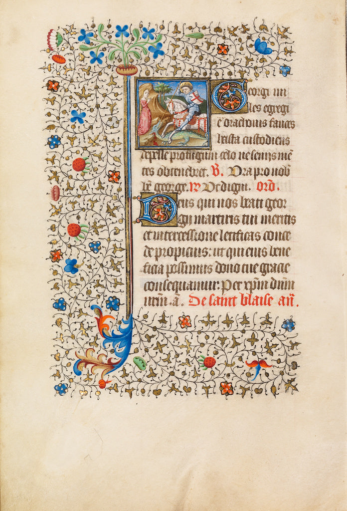 Bedford MasterWorkshop of the:Saint George and the Dragon, Poster Print Wall Art