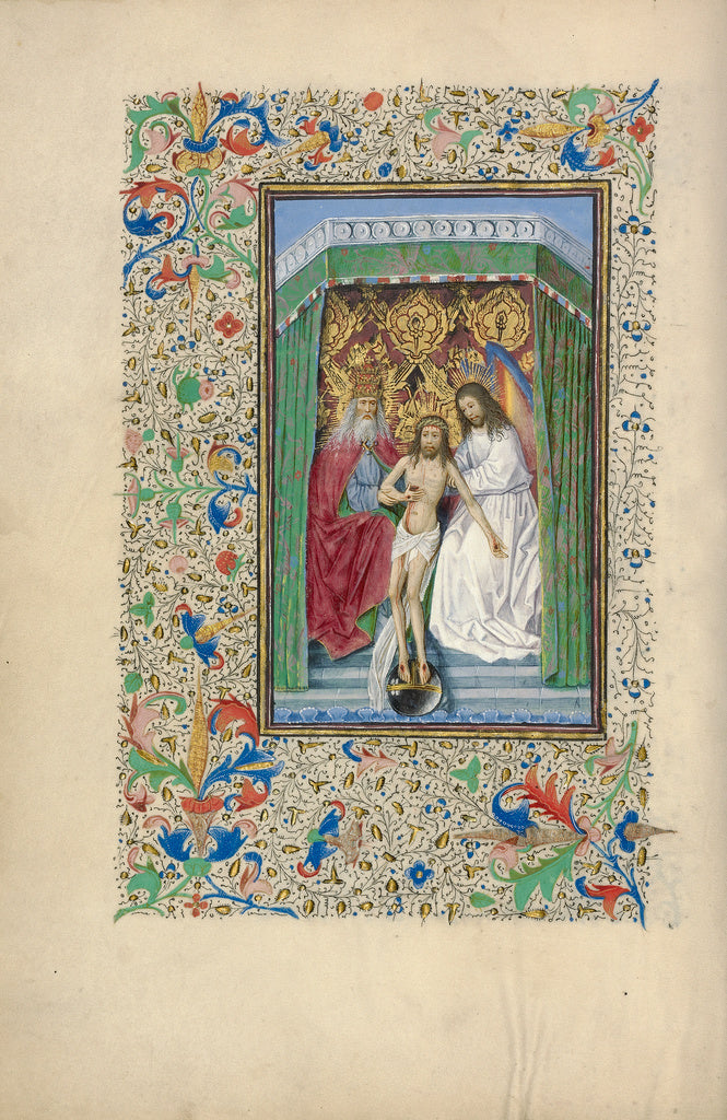 Master of Jean ChevrotWorkshop of:The Throne of Grace Trinit, Poster Print Wall Art