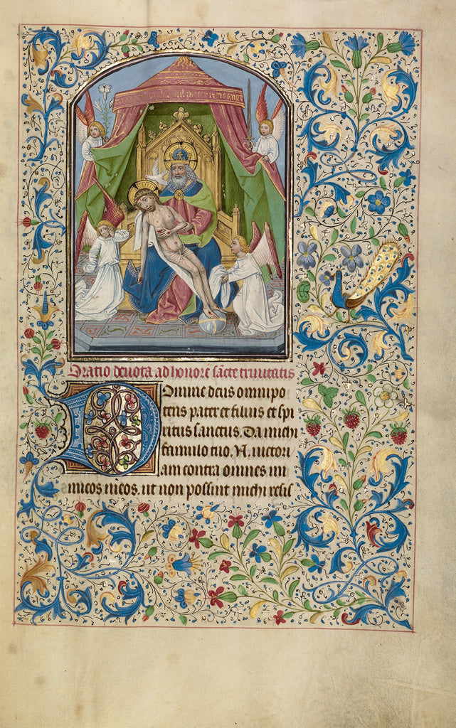 Willem Vrelant:The Throne of Grace Trinity, Poster Print Wall Art