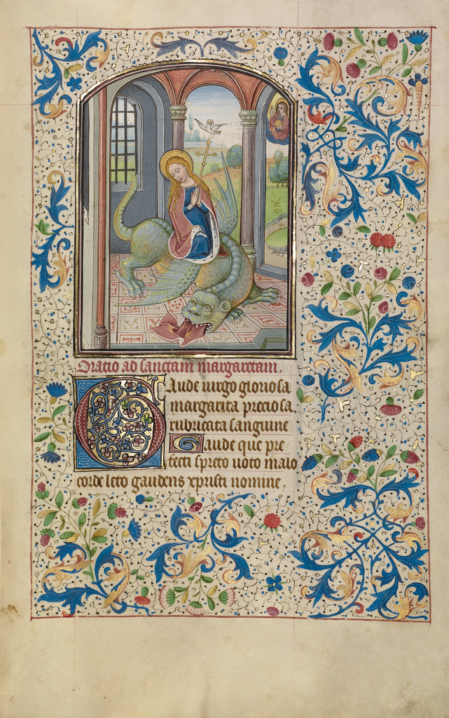 Willem Vrelant:Saint Margaret, Poster Print Wall Art