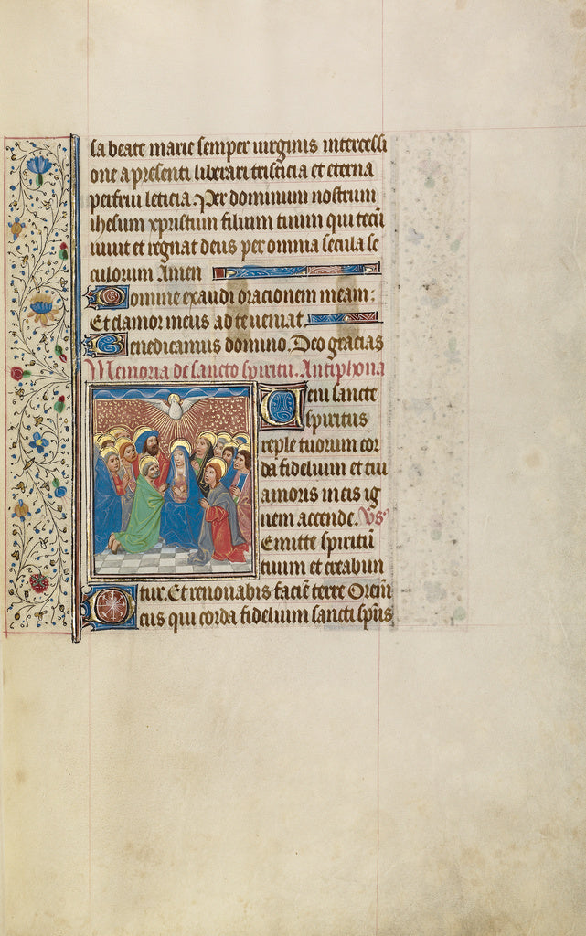 Willem VrelantWorkshop of:Pentecost, Poster Print Wall Art