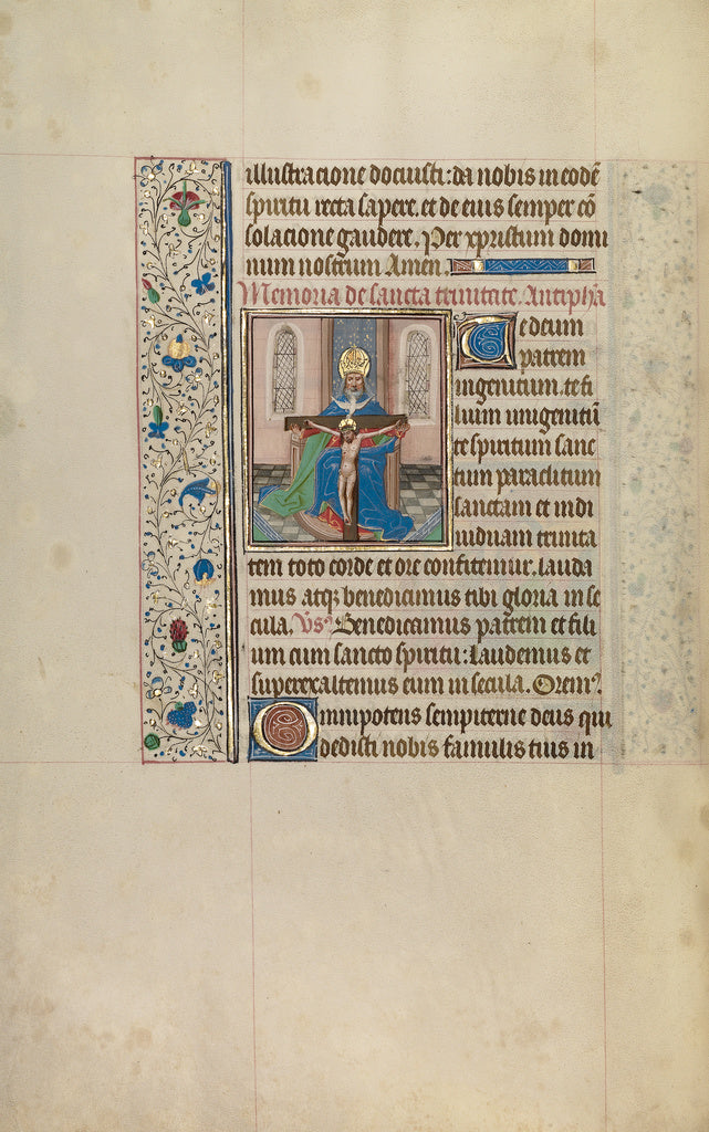 Willem VrelantWorkshop of:The Throne of Grace Trinity, Poster Print Wall Art