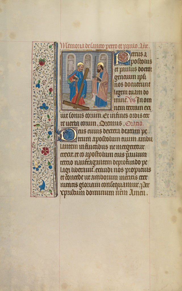 Willem VrelantWorkshop of:Saints Peter and Paul, Poster Print Wall Art