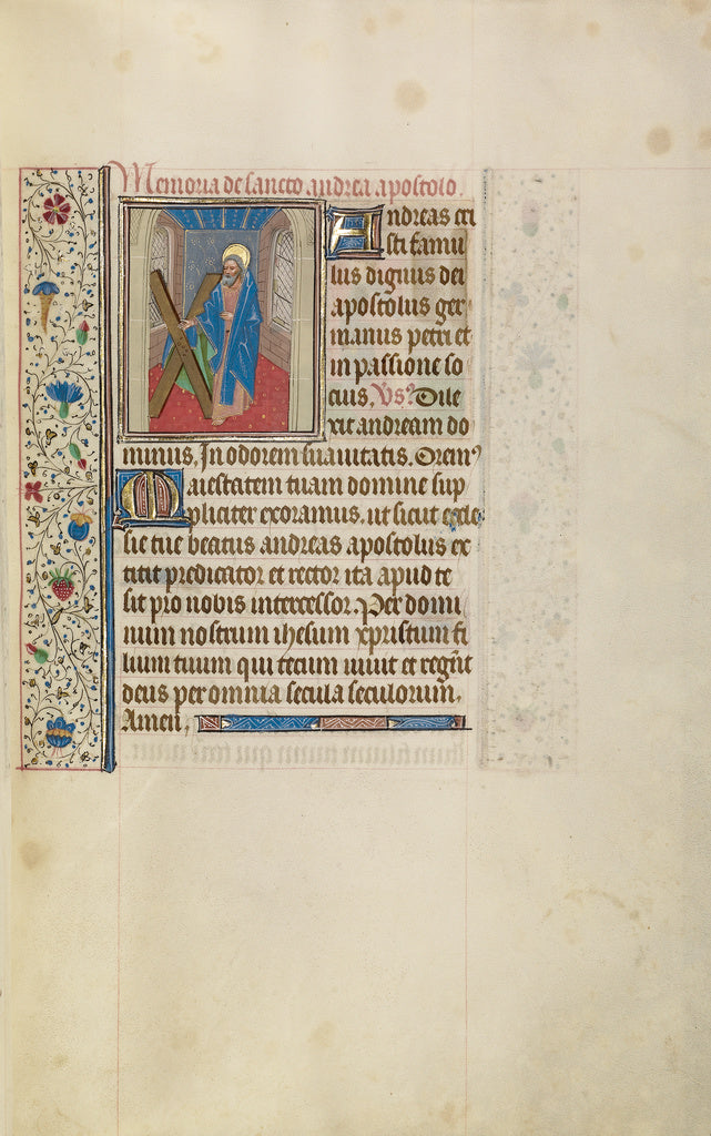 Willem VrelantWorkshop of:Saint Andrew, Poster Print Wall Art