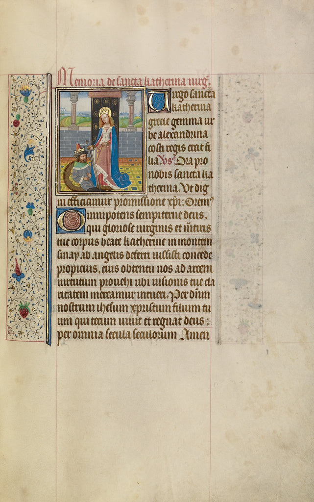 Willem VrelantWorkshop of:Saint Catherine, Poster Print Wall Art