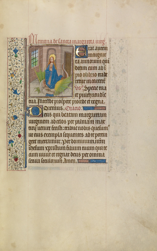 Willem VrelantWorkshop of:Saint Margaret, Poster Print Wall Art