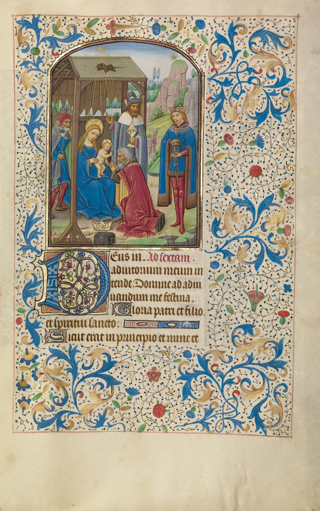 Willem Vrelant:The Adoration of the Magi, Poster Print Wall Art