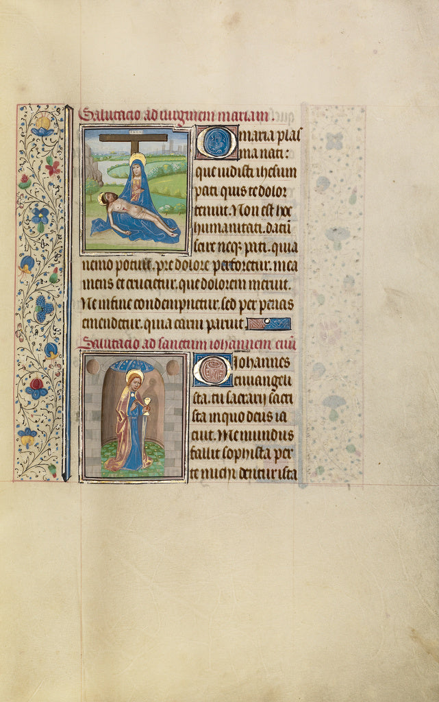 Willem VrelantWorkshop of:The Pietà; Saint John the Evangel, Poster Print Wall Art