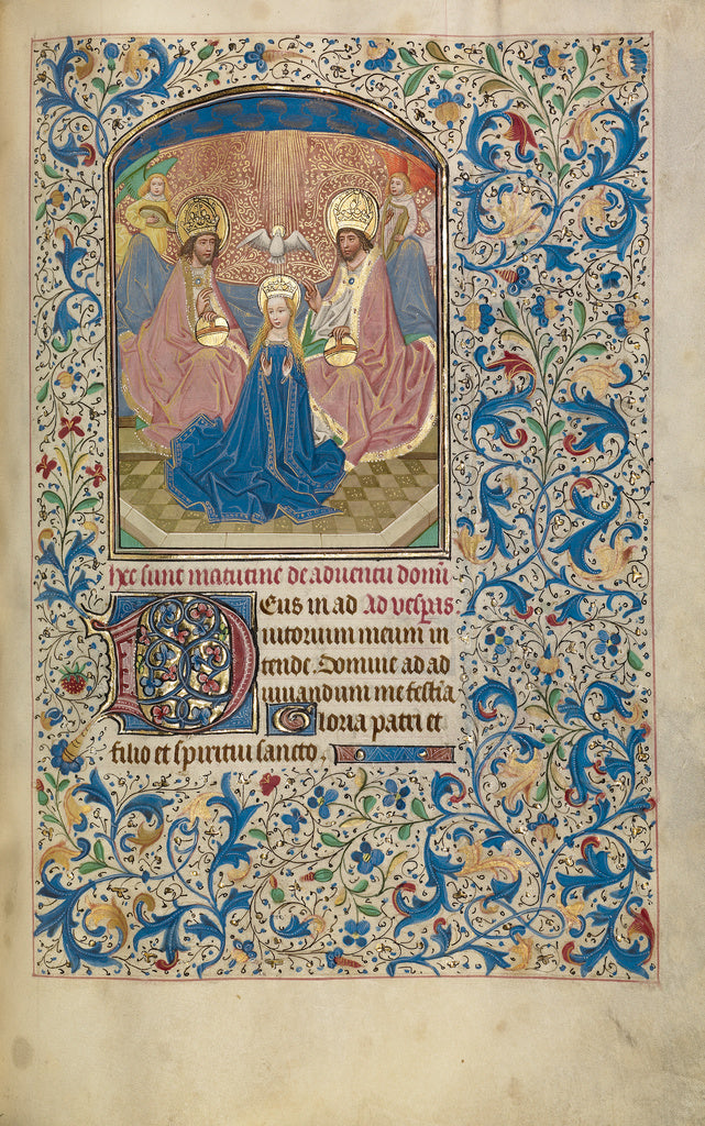 Willem Vrelant:The Coronation of the Virgin, Poster Print Wall Art