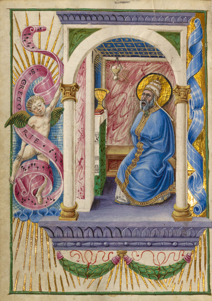 Taddeo Crivelli:Saint Gregory, Poster Print Wall Art