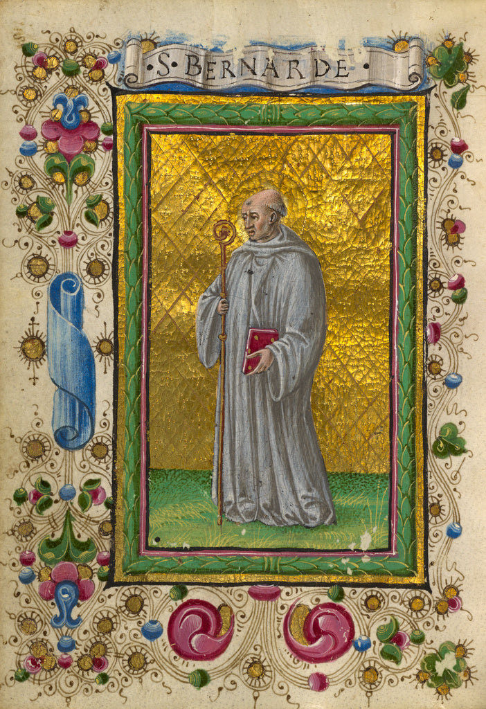 Taddeo Crivelli:Saint Bernard, Poster Print Wall Art