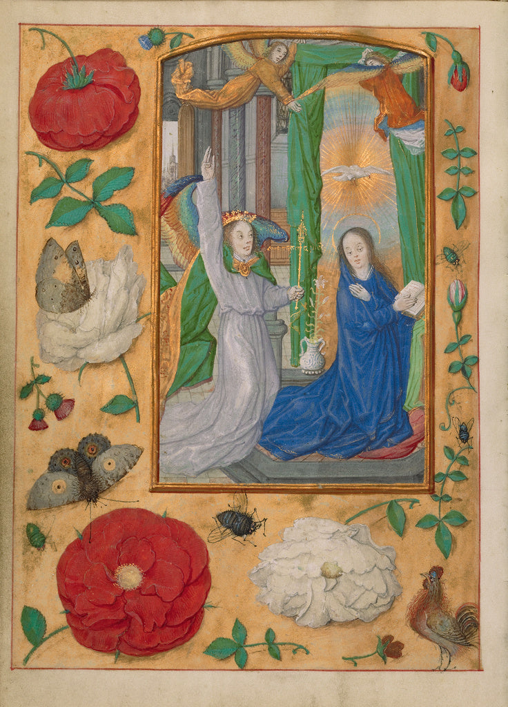 Gerard HorenboutWorkshop of:The Annunciation, Poster Print Wall Art