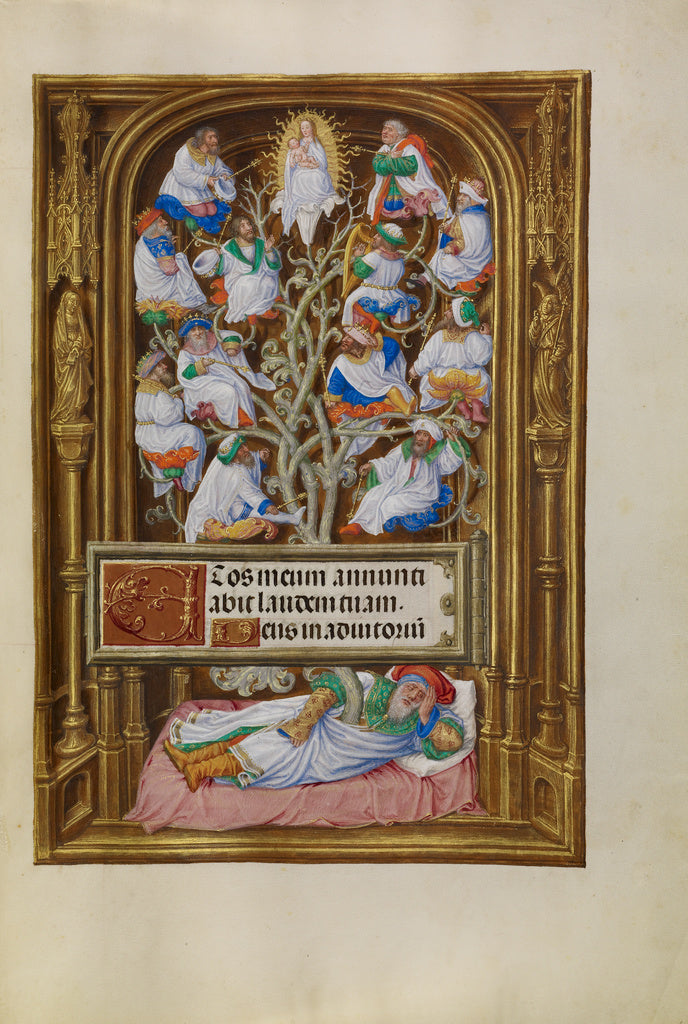 Master of James IV of Scotland:The Tree of Jesse, Poster Print Wall Art