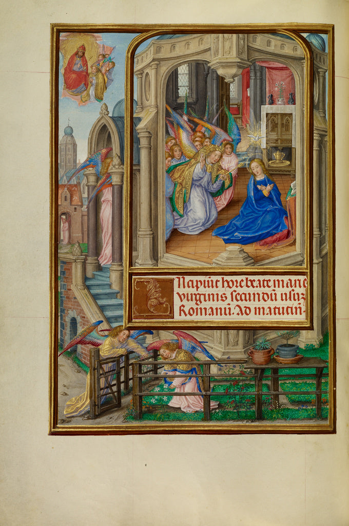 Master of James IV of Scotland:The Annunciation, Poster Print Wall Art