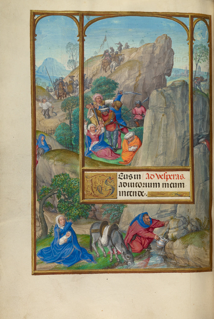Master of James IV of Scotland:The Massacre of the Innocents, Poster Print Wall Art