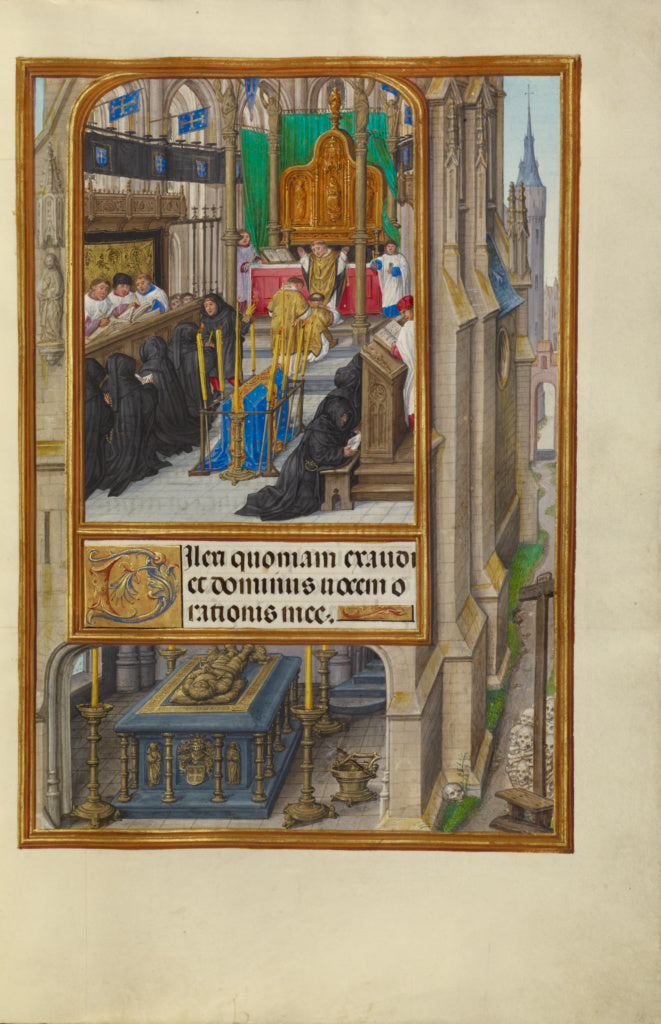 Master of James IV of Scotland:Office of the Dead, Poster Print Wall Art