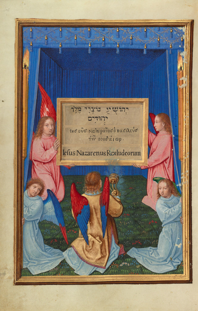 Simon Bening:The Worship of the Inscribed Tablet from the Cr, Poster Print Wall Art