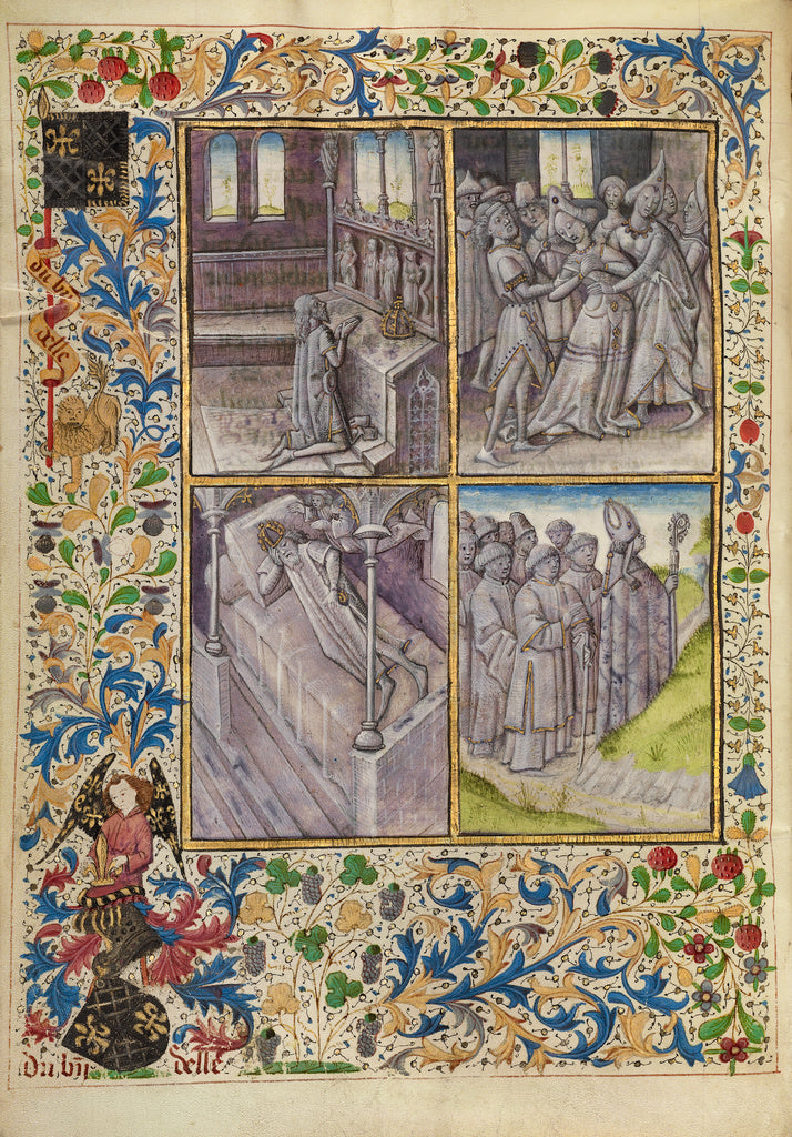 Master of the Brussels Romuléon or workshop:Emperor Constan, Poster Print Wall Art