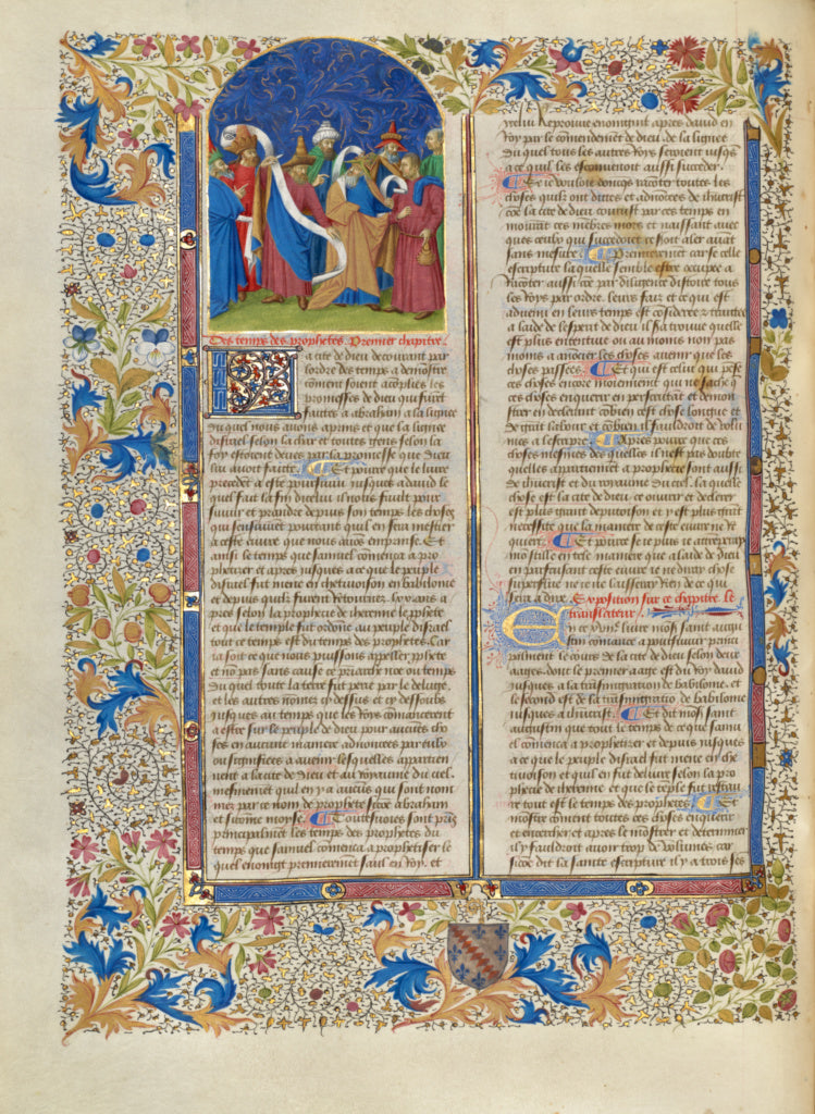 Master of the Geneva Boccaccio:The Dispute Among Eight Proph, Poster Print Wall Art