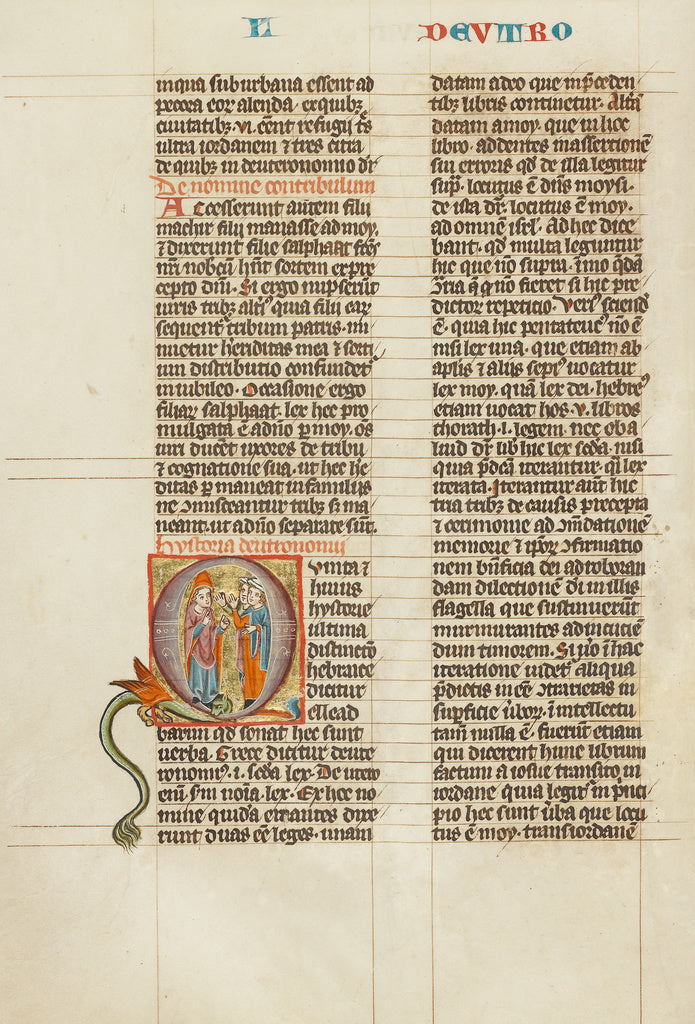 Unknown:Initial Q: Two Israelites Courting a Young Woman, Poster Print Wall Art