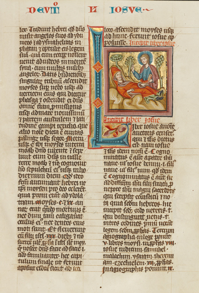Unknown:Initial L: God Blessing the Dead Moses, Poster Print Wall Art