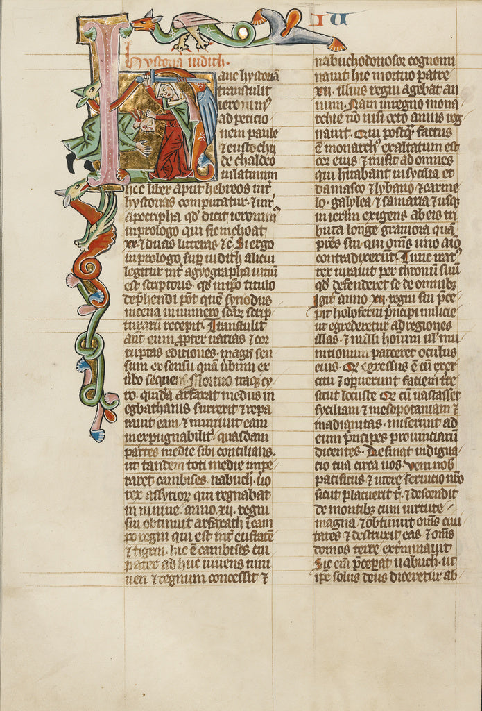 Unknown:Initial H: Judith Beheading Holofernes, Poster Print Wall Art