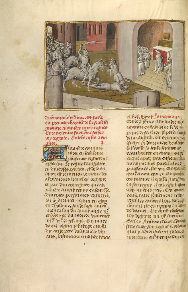 Unknown:King Ptolemaios Soter Invading Jerusalem, Poster Print Wall Art
